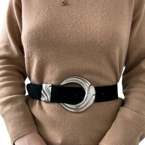 Silver and Black Women's Belt